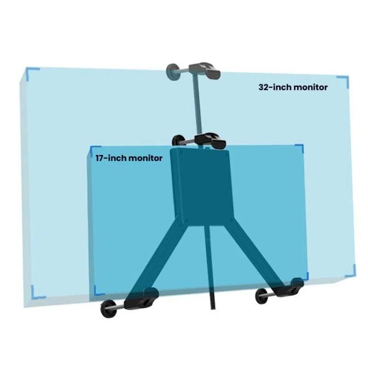 Holeless Monitor Mount for 17-32 Inch Screens Quick Installation and Removal Bracket(Black) - TV Brackets & Mounts by buy2fix | Online Shopping UK | buy2fix