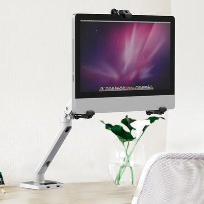 Holeless Monitor Mount for 17-32 Inch Screens Quick Installation and Removal Bracket(Black) - TV Brackets & Mounts by buy2fix | Online Shopping UK | buy2fix