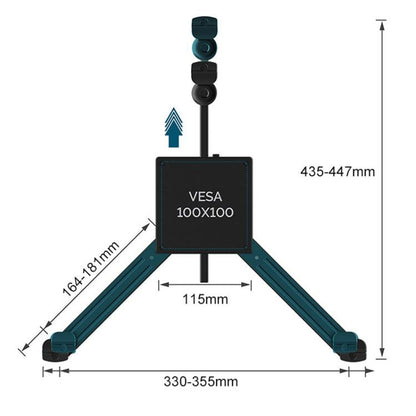 Holeless Monitor Mount for 17-32 Inch Screens Quick Installation and Removal Bracket(Black) - TV Brackets & Mounts by buy2fix | Online Shopping UK | buy2fix