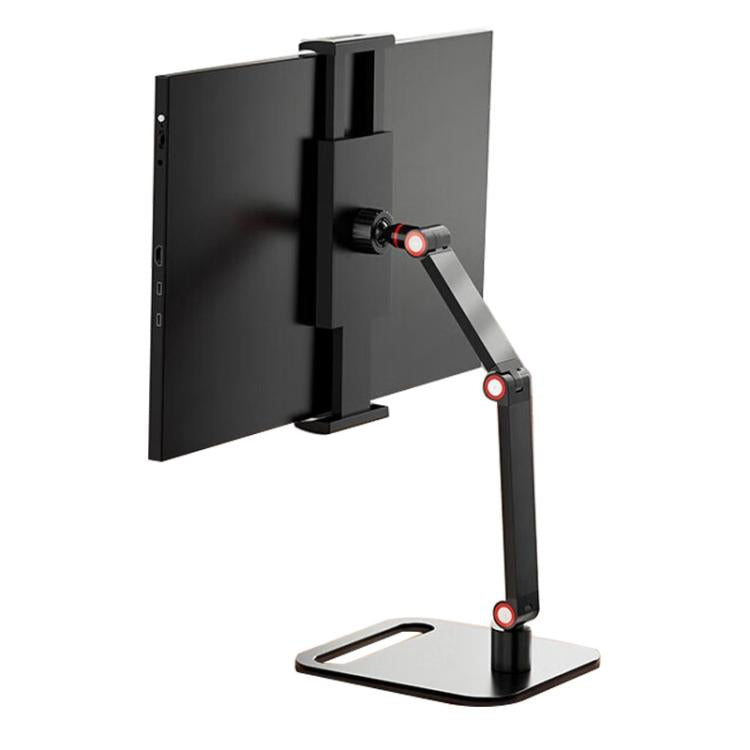 3-session Phone Tablet Monitor Desktop Stand Height and Angle Adjustable Bracket for Screen Within 17.3 Inch - Desktop Holder by buy2fix | Online Shopping UK | buy2fix