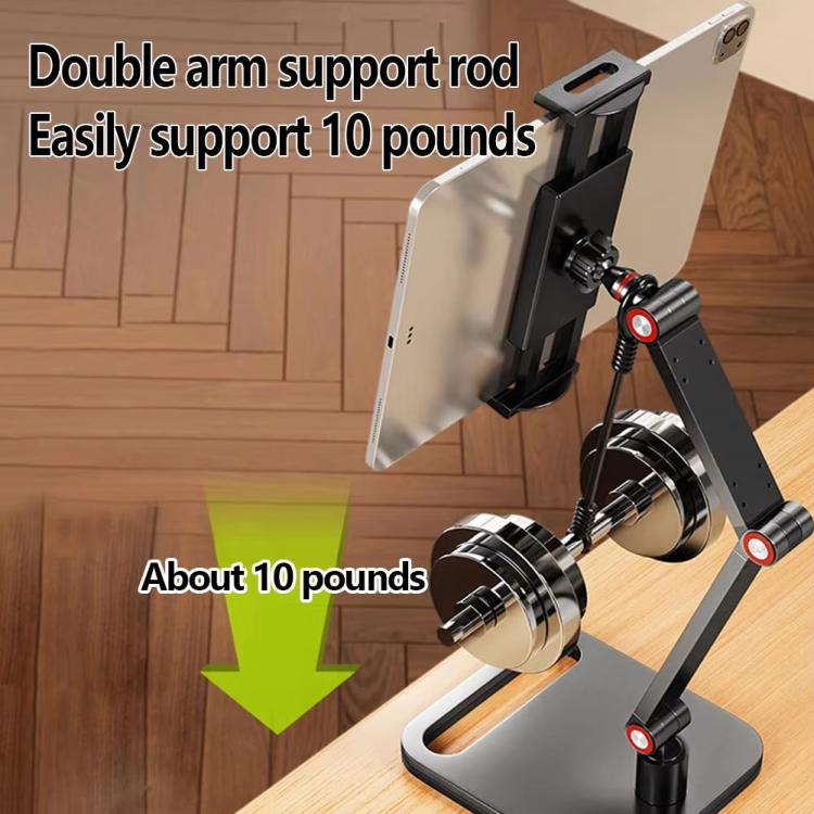 2-session Phone Tablet Monitor Desktop Stand Height and Angle Adjustable Bracket for Screen Within 17.3 Inch - Desktop Holder by buy2fix | Online Shopping UK | buy2fix