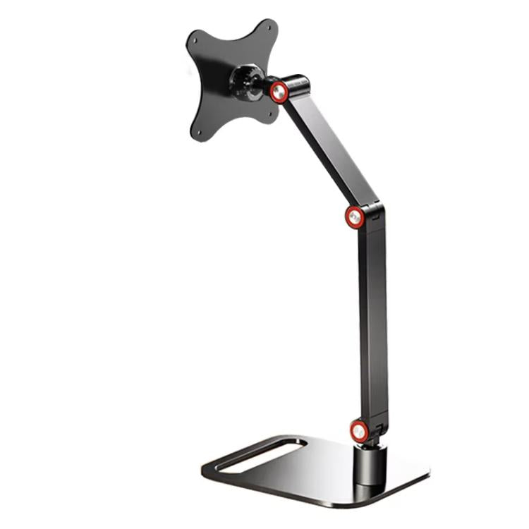 Portable Vesa Monitor Stand Height Adjustable Swivel Desk Mount For 17-Inch Screens(Black) - Laptop Stand by buy2fix | Online Shopping UK | buy2fix