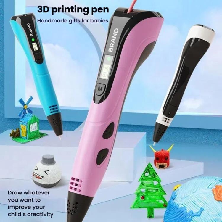 3D Printing Pen Kids Education Drawing DIY Doodle Stereoscopic Drawing 3D Pen(Pink) - 3D Printer by buy2fix | Online Shopping UK | buy2fix