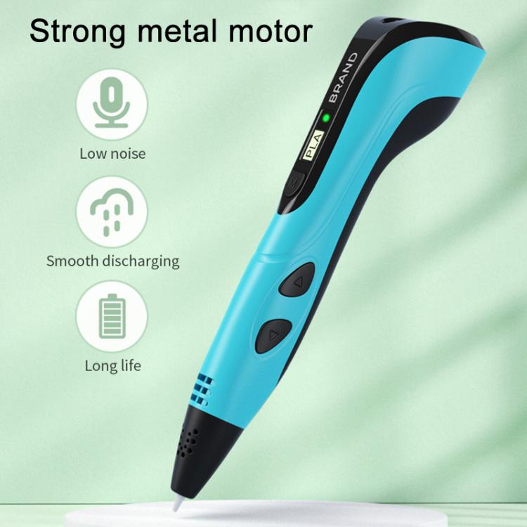 3D Printing Pen Kids Education Drawing DIY Doodle Stereoscopic Drawing 3D Pen(Blue) - 3D Printer by buy2fix | Online Shopping UK | buy2fix