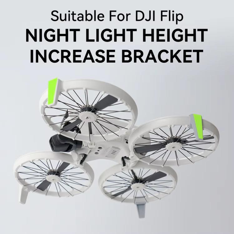 For DJI Flip RCSTQ Folding Detachable Luminous Booster Stand Drop and Scratch Resistant Protective Stand 1pair Tripods+Sticker - Other by RCSTQ | Online Shopping UK | buy2fix