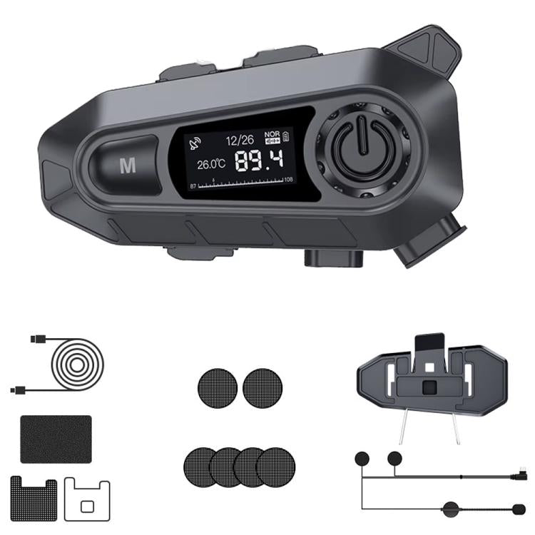 A1 IP67 Waterproof Motorcycle Helmet Noise Reduction Bluetooth Headset, Spec: Hard Mic - Motorcycle Walkie Talkie by buy2fix | Online Shopping UK | buy2fix