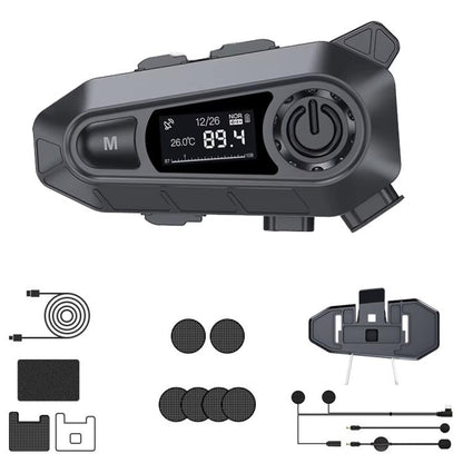 A1 IP67 Waterproof Motorcycle Helmet Noise Reduction Bluetooth Headset, Spec: Soft and Hard Mics - Motorcycle Walkie Talkie by buy2fix | Online Shopping UK | buy2fix