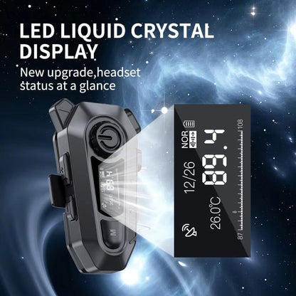 A1 IP67 Waterproof Motorcycle Helmet Noise Reduction Bluetooth Headset, Spec: Hard Mic - Motorcycle Walkie Talkie by buy2fix | Online Shopping UK | buy2fix