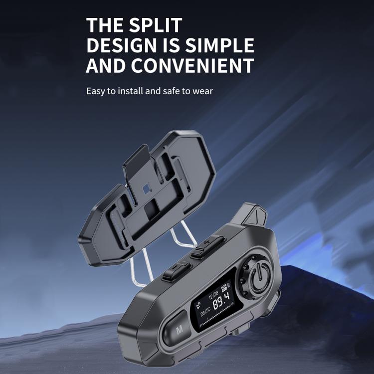 A1 IP67 Waterproof Motorcycle Helmet Noise Reduction Bluetooth Headset, Spec: Hard Mic - Motorcycle Walkie Talkie by buy2fix | Online Shopping UK | buy2fix