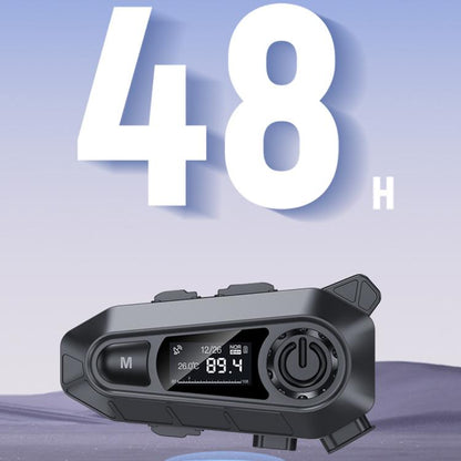 A1 IP67 Waterproof Motorcycle Helmet Noise Reduction Bluetooth Headset, Spec: Soft and Hard Mics - Motorcycle Walkie Talkie by buy2fix | Online Shopping UK | buy2fix