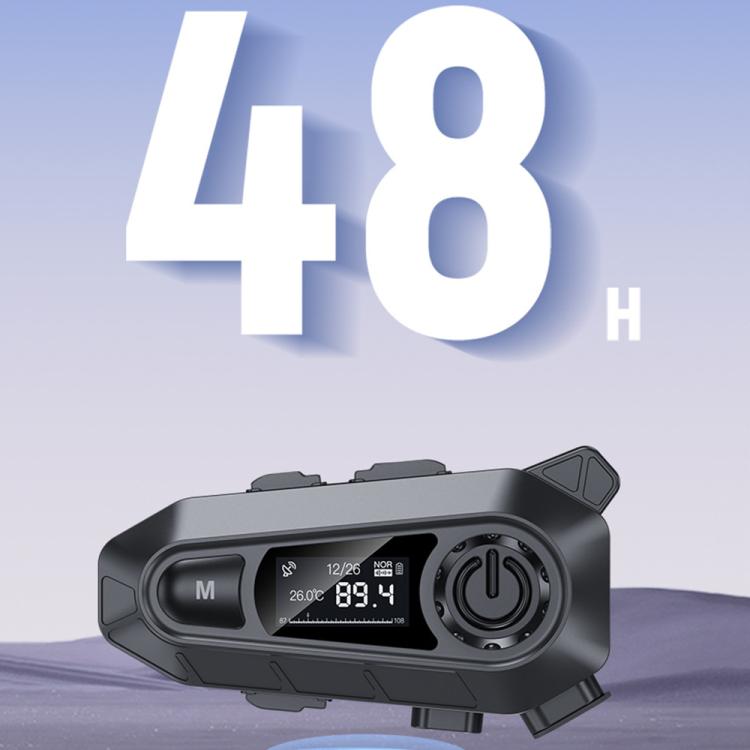 A1 IP67 Waterproof Motorcycle Helmet Noise Reduction Bluetooth Headset, Spec: Hard Mic - Motorcycle Walkie Talkie by buy2fix | Online Shopping UK | buy2fix