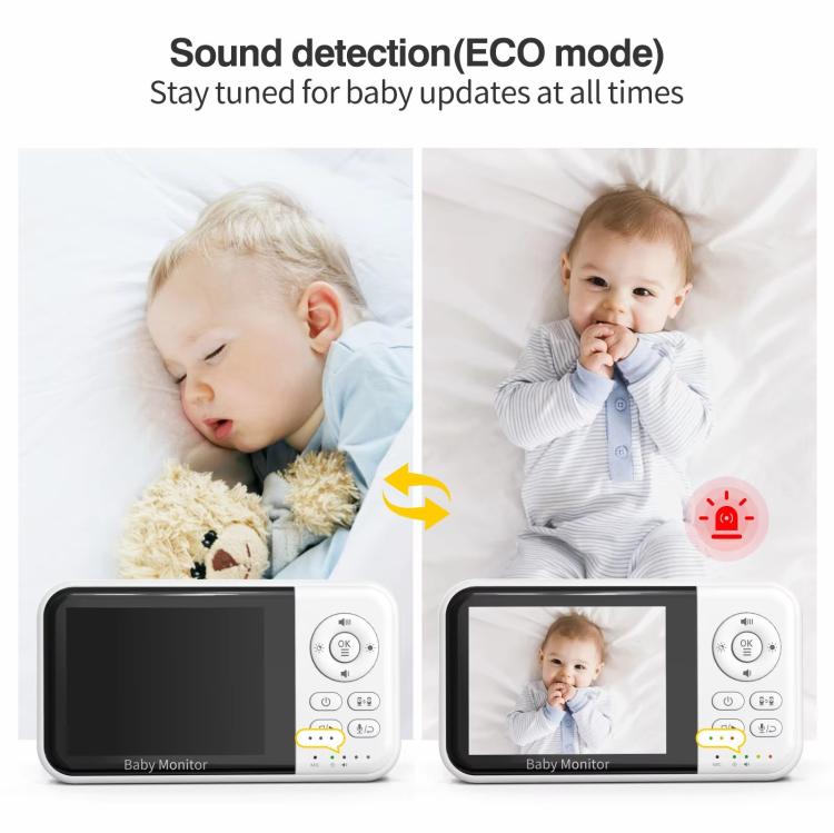 3.2 inch LCD Wireless Video Baby Monitor 2 Way Audio Talk Night Vision Surveillance Security Camera UK Plug - Baby Monitor by buy2fix | Online Shopping UK | buy2fix