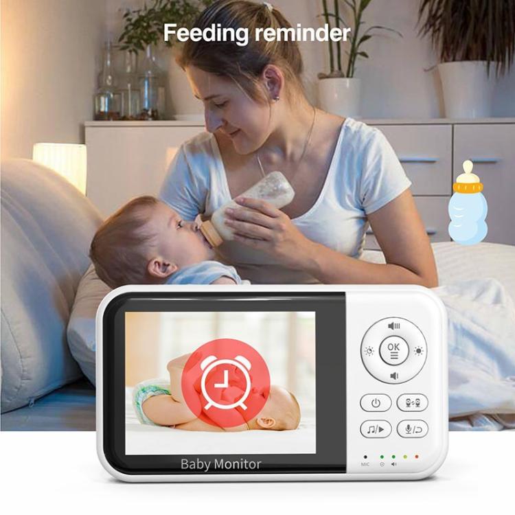 3.2 inch LCD Wireless Video Baby Monitor 2 Way Audio Talk Night Vision Surveillance Security Camera EU Plug - Baby Monitor by buy2fix | Online Shopping UK | buy2fix