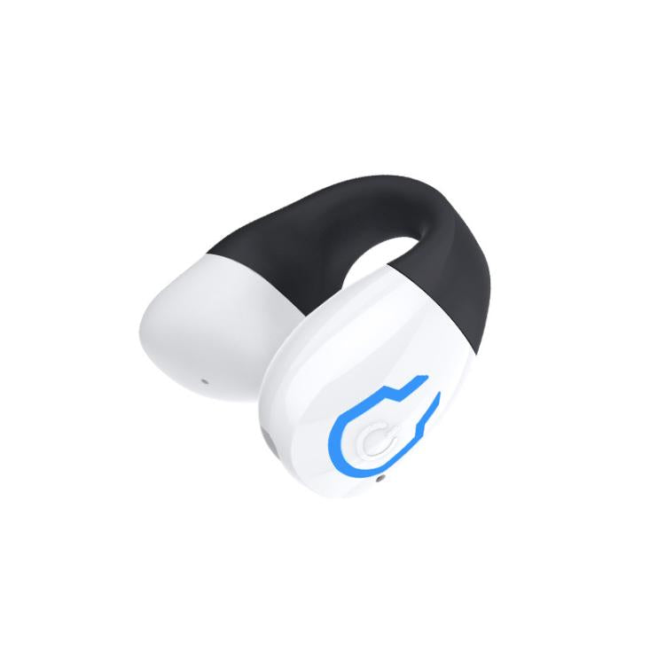 Bluetooth Earpiece Single Ear Clip-On Non-Intrusive Design Sports Headphones for Running(White) - Sport Earphone by buy2fix | Online Shopping UK | buy2fix