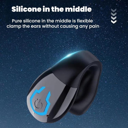Bluetooth Earpiece Single Ear Clip-On Non-Intrusive Design Sports Headphones for Running(Black) - Sport Earphone by buy2fix | Online Shopping UK | buy2fix