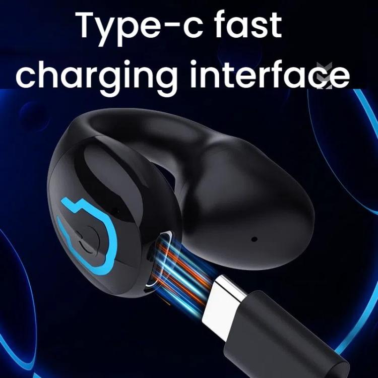 Bluetooth Earpiece Single Ear Clip-On Non-Intrusive Design Sports Headphones for Running(Skin) - Sport Earphone by buy2fix | Online Shopping UK | buy2fix