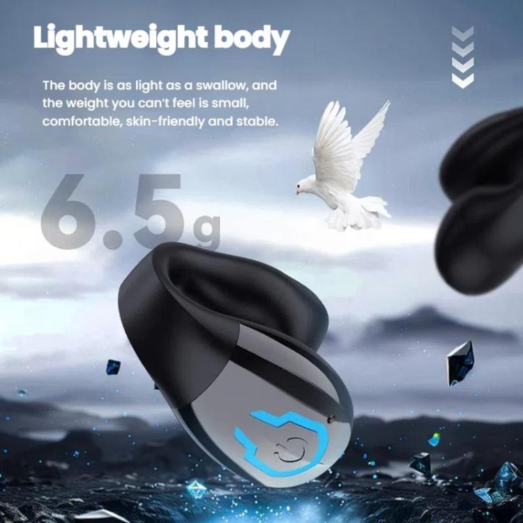 Bluetooth Earpiece Single Ear Clip-On Non-Intrusive Design Sports Headphones for Running(Skin) - Sport Earphone by buy2fix | Online Shopping UK | buy2fix
