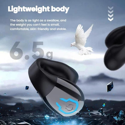 Bluetooth Earpiece Single Ear Clip-On Non-Intrusive Design Sports Headphones for Running(Skin) - Sport Earphone by buy2fix | Online Shopping UK | buy2fix