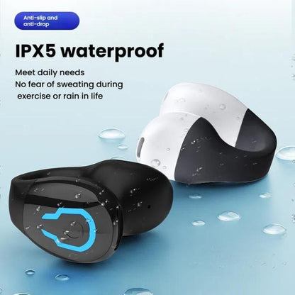 Bluetooth Earpiece Single Ear Clip-On Non-Intrusive Design Sports Headphones for Running(White) - Sport Earphone by buy2fix | Online Shopping UK | buy2fix