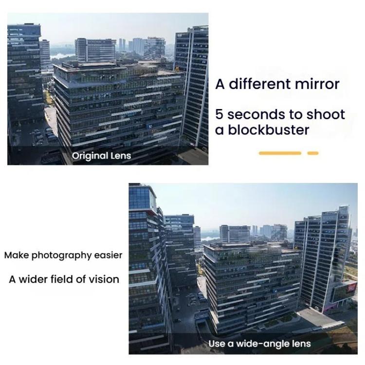 For DJI Flip RCSTQ 24mm100 Degree Wide Angle Filter Aluminum Alloy Frame Ultra Wide Angle(Wide Angle+Aluminum Frame) - Other by RCSTQ | Online Shopping UK | buy2fix