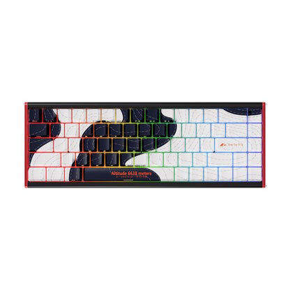 Ajazz ALUX68 MAX RGB Single Wired DIY Magnetic Shaft Mechanical Keyboard, Color: Day Night - Wired Keyboard by Ajazz | Online Shopping UK | buy2fix