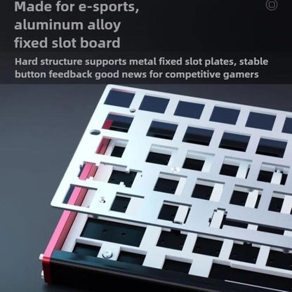 Ajazz ALUX68 MAX RGB Single Wired DIY Magnetic Shaft Mechanical Keyboard, Color: White - Wired Keyboard by Ajazz | Online Shopping UK | buy2fix