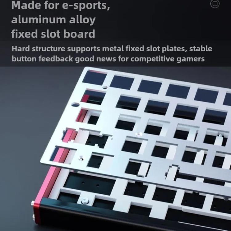 Ajazz ALUX68 MAX RGB Single Wired DIY Magnetic Shaft Mechanical Keyboard, Color: Day Night - Wired Keyboard by Ajazz | Online Shopping UK | buy2fix