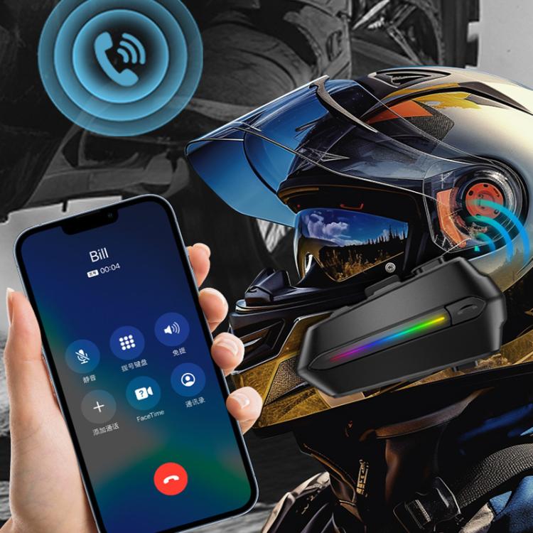 C5S IPX6 Waterproof CVC Noise Reduction Motorcycle Helmet Bluetooth Headset, Spec: Hard Mic - Motorcycle Walkie Talkie by buy2fix | Online Shopping UK | buy2fix