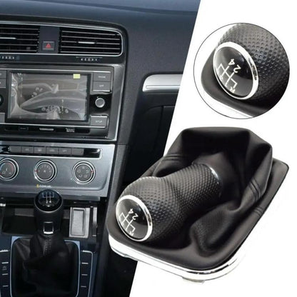 For Volkswagen Golf MK4 Gear Lever Hand Ball, Caliber: 23mm(Electroplating Black Line 5 Speed) - Shift Knob by buy2fix | Online Shopping UK | buy2fix