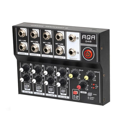 Q48 8 Channel Audio Mixer Console Stage Mixer Professional Digital Reverberator Effects Karaoke Live Equipment - Live Sound Effects Processors by buy2fix | Online Shopping UK | buy2fix