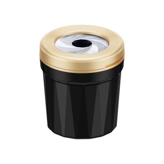 A636 Screw Cap Opening And Closing Ashtray Car Home Use Desktop Ashes Holder(Black Gold) - Ashtrays by buy2fix | Online Shopping UK | buy2fix
