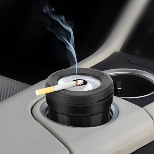 A636 Screw Cap Opening And Closing Ashtray Car Home Use Desktop Ashes Holder(Black Gray) - Ashtrays by buy2fix | Online Shopping UK | buy2fix