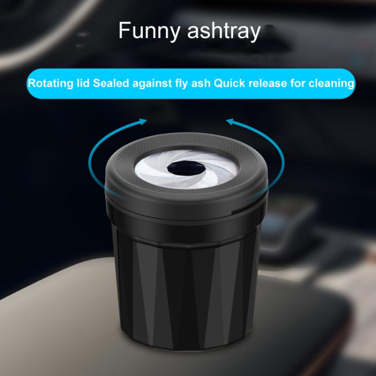 A636 Screw Cap Opening And Closing Ashtray Car Home Use Desktop Ashes Holder(Black) - Ashtrays by buy2fix | Online Shopping UK | buy2fix
