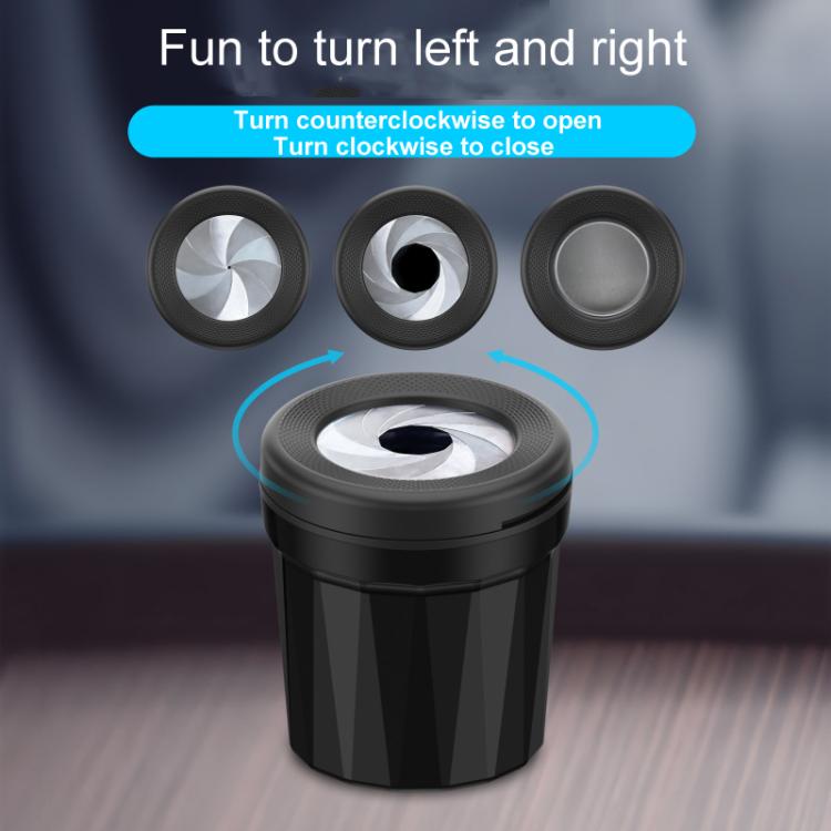 A636 Screw Cap Opening And Closing Ashtray Car Home Use Desktop Ashes Holder(Black Gray) - Ashtrays by buy2fix | Online Shopping UK | buy2fix