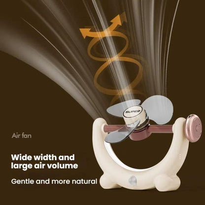 Multifunctional Fan Light Sound Big Wind Power With Light Wall Mounted Long Life Desktop Small Ceiling Fan, Color: Remote Control Blue - Electric Fans by buy2fix | Online Shopping UK | buy2fix