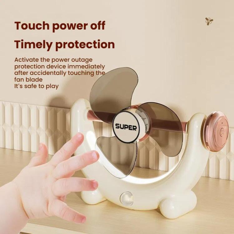 Multifunctional Fan Light Sound Big Wind Power With Light Wall Mounted Long Life Desktop Small Ceiling Fan, Color: Remote Control Blue - Electric Fans by buy2fix | Online Shopping UK | buy2fix