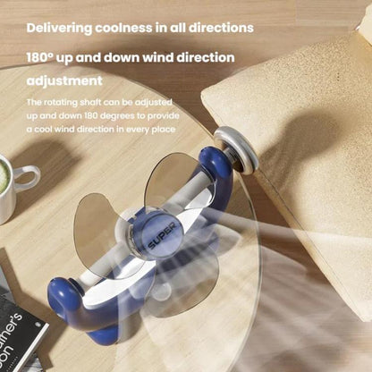 Multifunctional Fan Light Sound Big Wind Power With Light Wall Mounted Long Life Desktop Small Ceiling Fan, Color: Remote Control Beige - Electric Fans by buy2fix | Online Shopping UK | buy2fix