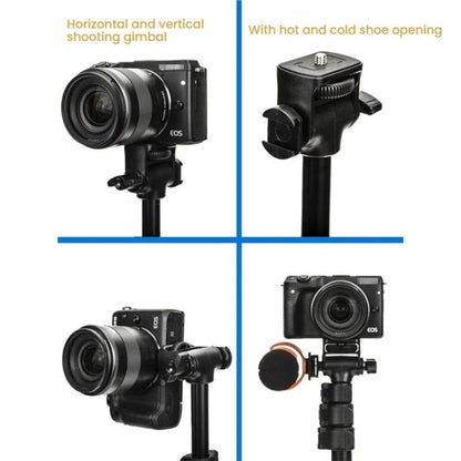 YUNTENG 91666L 18.5-67 Inch Adjustable Tripod Selfie Stick With Remote Control For Phone and Camera(Black) - Stand by YUNTENG | Online Shopping UK | buy2fix