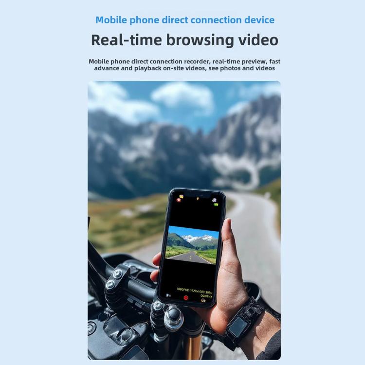 C8Max Motorcycle Intercom Video Helmet Bluetooth Headset HD Video Recorder, Spec: Soft and Hard Mics - Motorcycle Walkie Talkie by buy2fix | Online Shopping UK | buy2fix