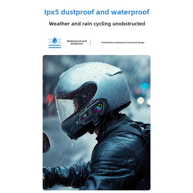 C8Max Motorcycle Intercom Video Helmet Bluetooth Headset HD Video Recorder, Spec: Soft and Hard Mics - Motorcycle Walkie Talkie by buy2fix | Online Shopping UK | buy2fix