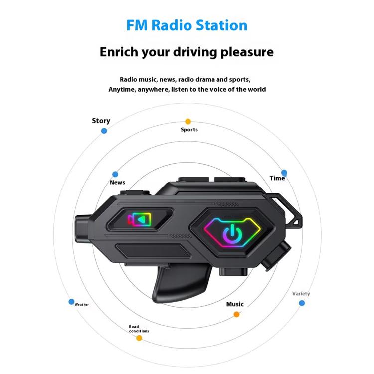 C8Max Motorcycle Intercom Video Helmet Bluetooth Headset HD Video Recorder, Spec: Soft Mic - Motorcycle Walkie Talkie by buy2fix | Online Shopping UK | buy2fix