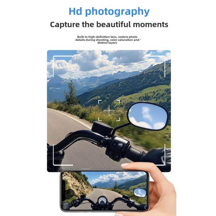 C8Max Motorcycle Intercom Video Helmet Bluetooth Headset HD Video Recorder, Spec: Soft and Hard Mics - Motorcycle Walkie Talkie by buy2fix | Online Shopping UK | buy2fix