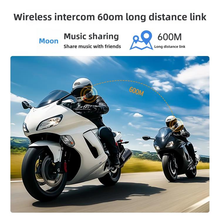 C8Max Motorcycle Intercom Video Helmet Bluetooth Headset HD Video Recorder, Spec: Soft and Hard Mics - Motorcycle Walkie Talkie by buy2fix | Online Shopping UK | buy2fix