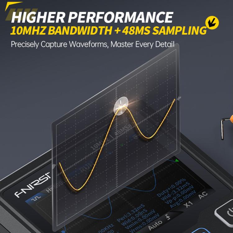 FNIRSI DSO-TC4 3 In 1 Oscilloscope Transistor Tester Signal Generator 10M Bandwidth Burn-In Proof - Digital Multimeter by FNIRSI | Online Shopping UK | buy2fix