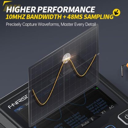 FNIRSI DSO-TC4 3 In 1 Oscilloscope Transistor Tester Signal Generator 10M Bandwidth Burn-In Proof - Digital Multimeter by FNIRSI | Online Shopping UK | buy2fix