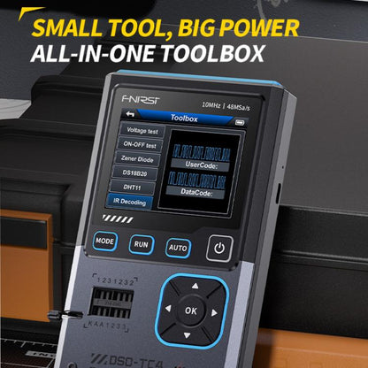 FNIRSI DSO-TC4 3 In 1 Oscilloscope Transistor Tester Signal Generator 10M Bandwidth Burn-In Proof - Digital Multimeter by FNIRSI | Online Shopping UK | buy2fix