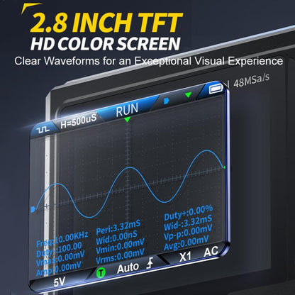 FNIRSI DSO-TC4 3 In 1 Oscilloscope Transistor Tester Signal Generator 10M Bandwidth Burn-In Proof - Digital Multimeter by FNIRSI | Online Shopping UK | buy2fix
