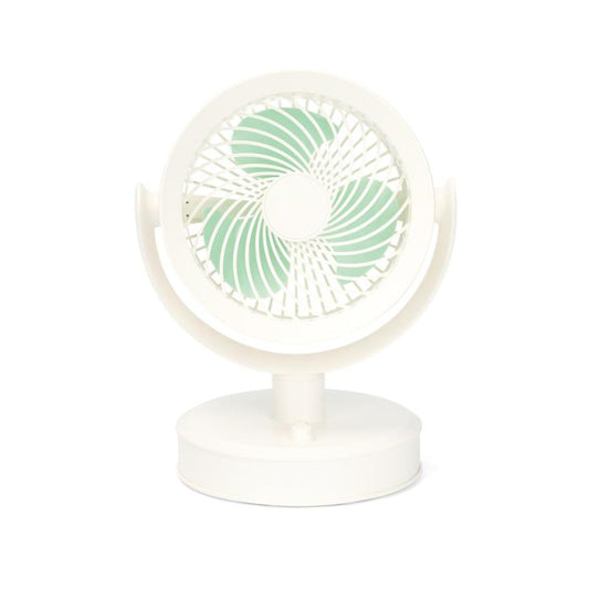 Desktop Fan Outdoor Student Office Portable Rechargeable USB Tabletop Small Fan, Color: Without Light (White) - Electric Fans by buy2fix | Online Shopping UK | buy2fix
