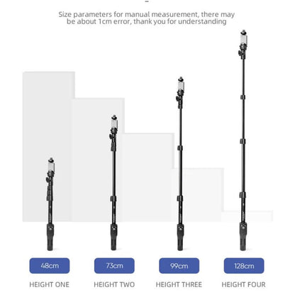 YUNTENG 1288 Adjustable 50 Inch Aluminum Alloy Selfie Stick With Bluetooth Remote Control For Smartphones & Cameras(Black) - Selfie Sticks by YUNTENG | Online Shopping UK | buy2fix