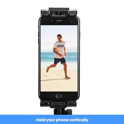 YUNTENG VCT-320 Adjustable Hot Shoe Tablet & Phone Mount Clamp Holder with Dual 1/4 Inch Screw Holes for 5.1-9.9 Inch Devices(Black) - Desktop Holder by YUNTENG | Online Shopping UK | buy2fix